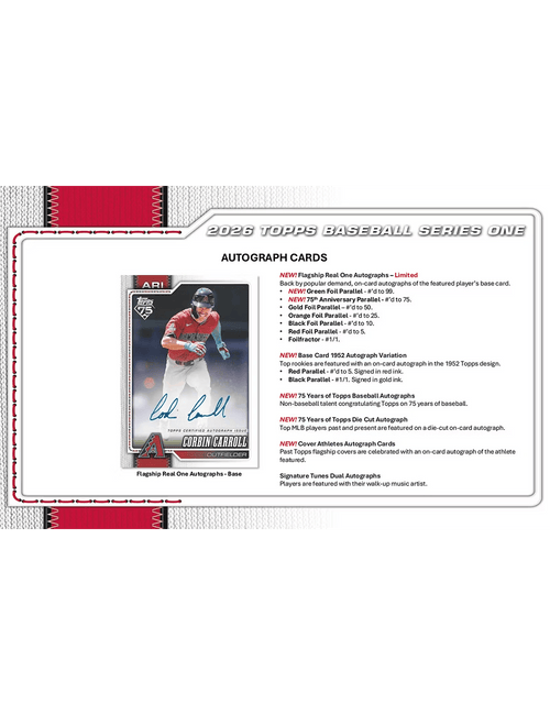 2026 Topps MLB Series 1 Baseball Trading Card Blaster Pack